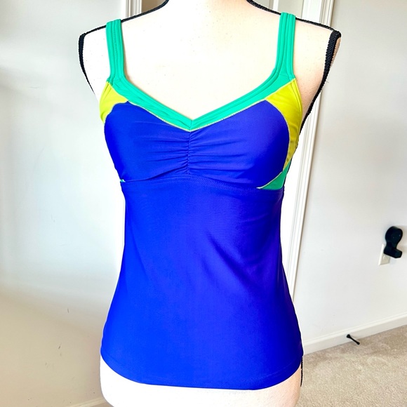 Prana Other - PRANA Color Block Spaghetti Strap Tankini Top—SZ. Small